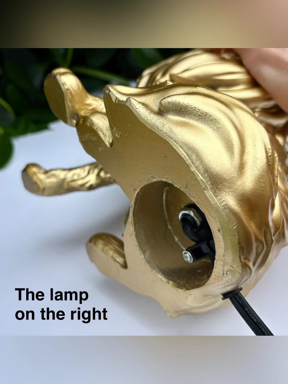 Rachel Zoe Gold Collie Dog Lamp Lassie Shepard 25” (on right) Figure Statue